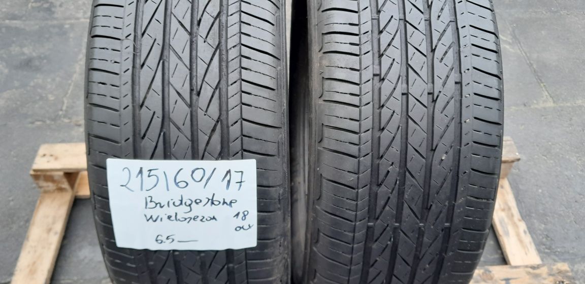 Opony Wielosezonowe 215÷60÷17÷.BRIDGESTONE.Cena 139,99 zł za sztukę.