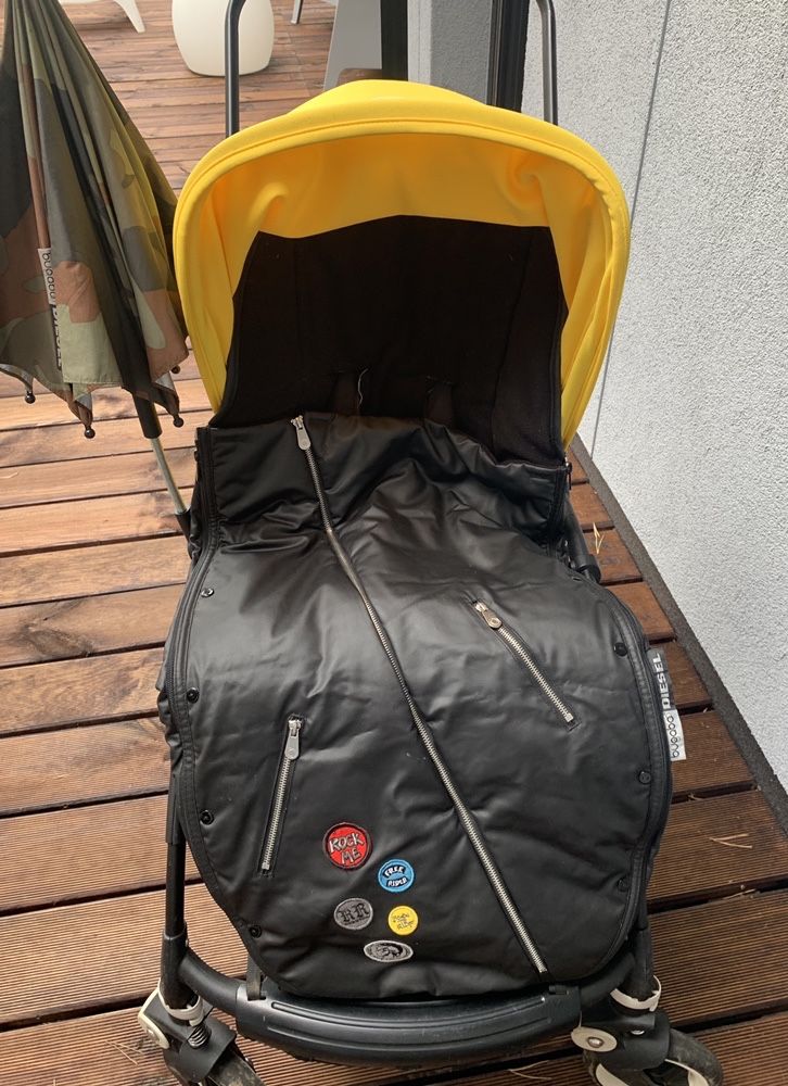 Wózek Bugaboo stroller Bee 3 DIESEL dotaki parasolka + zimowy spiwór