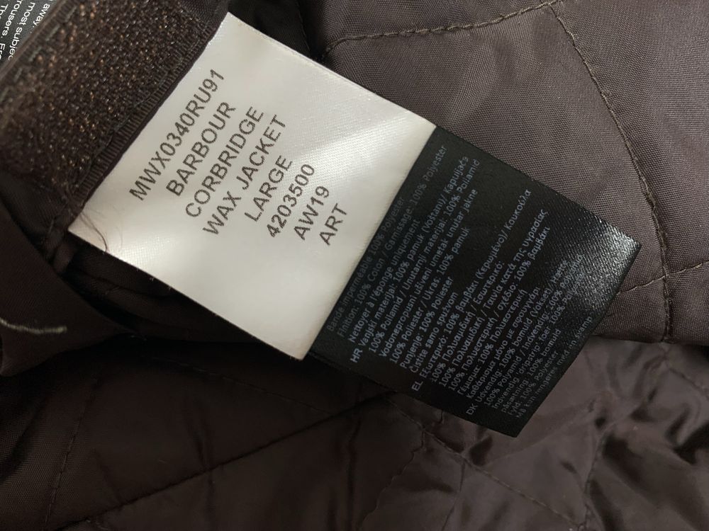 Barbour_Corbridge Wax Jacket_Care Kurtka Olejak Woskowana Meska_L