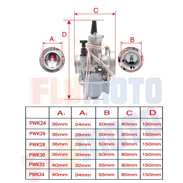 Карбюратор PWK 28 30 32 34 KEIHIN SUDCO, карбюратор для мотоцикла ПВК