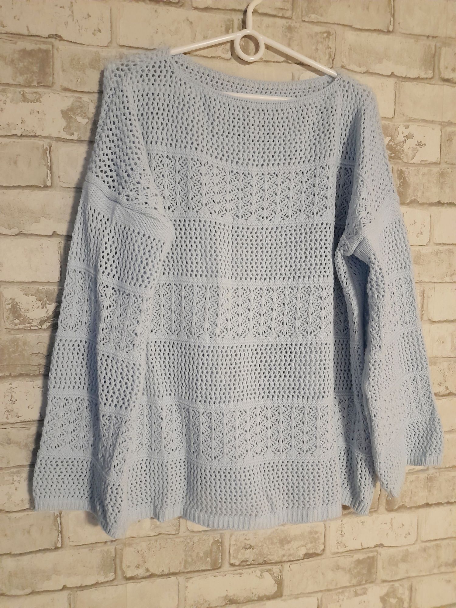 Sweter oversize baby blue L/XL