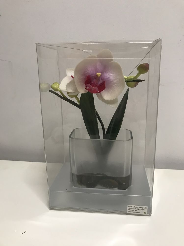 Jarras vidro com orquideas
