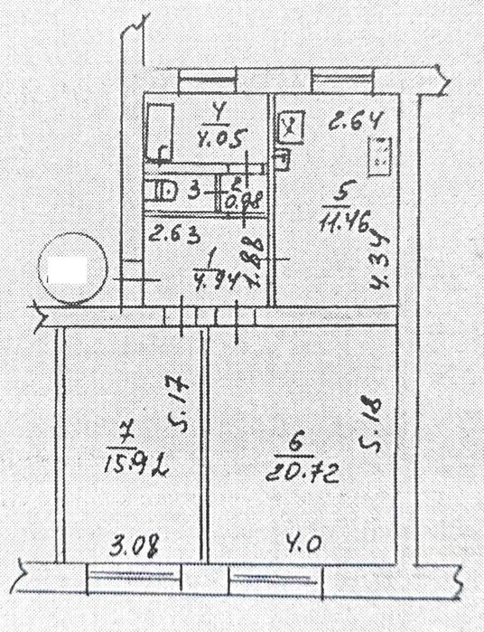 Продам 2-комн.квартиру в Днепровском районе, р-н ДК ЗАЛК