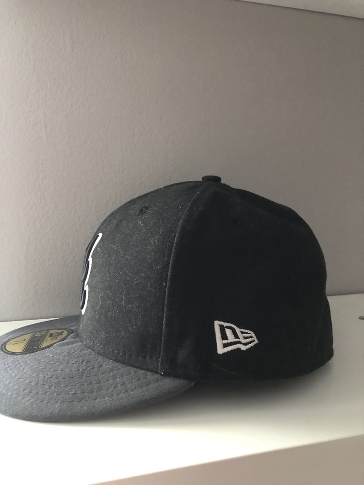Czarna czapka new era vintage y2k 90s