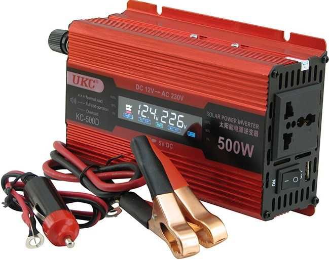 Надежный инвертор 12-220 500W для компьютера, зарядок, роутера, света!