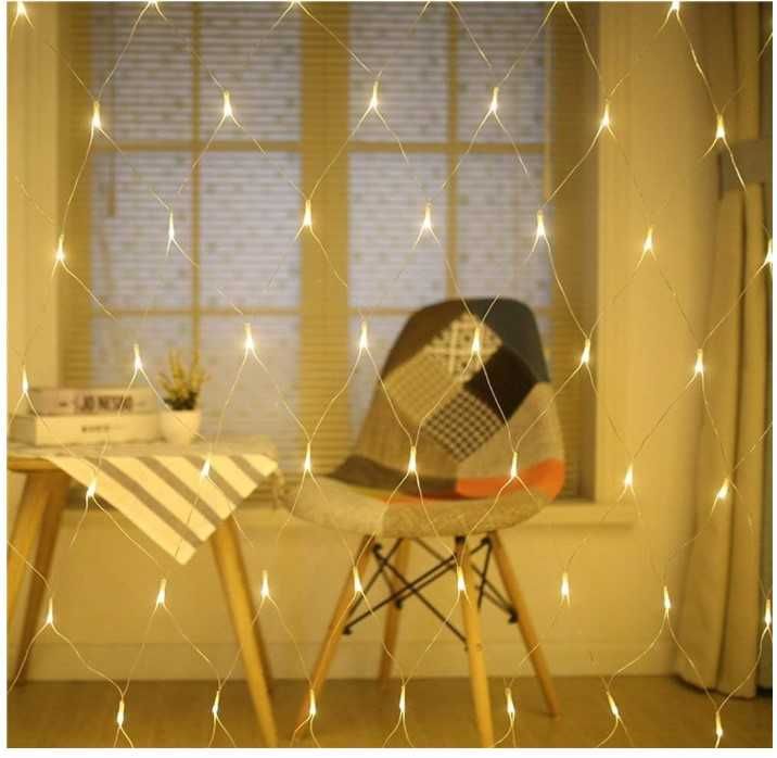 Świąteczna, dekoracyjna kurtyna świetlna 2.5x1.8m 320 światełek