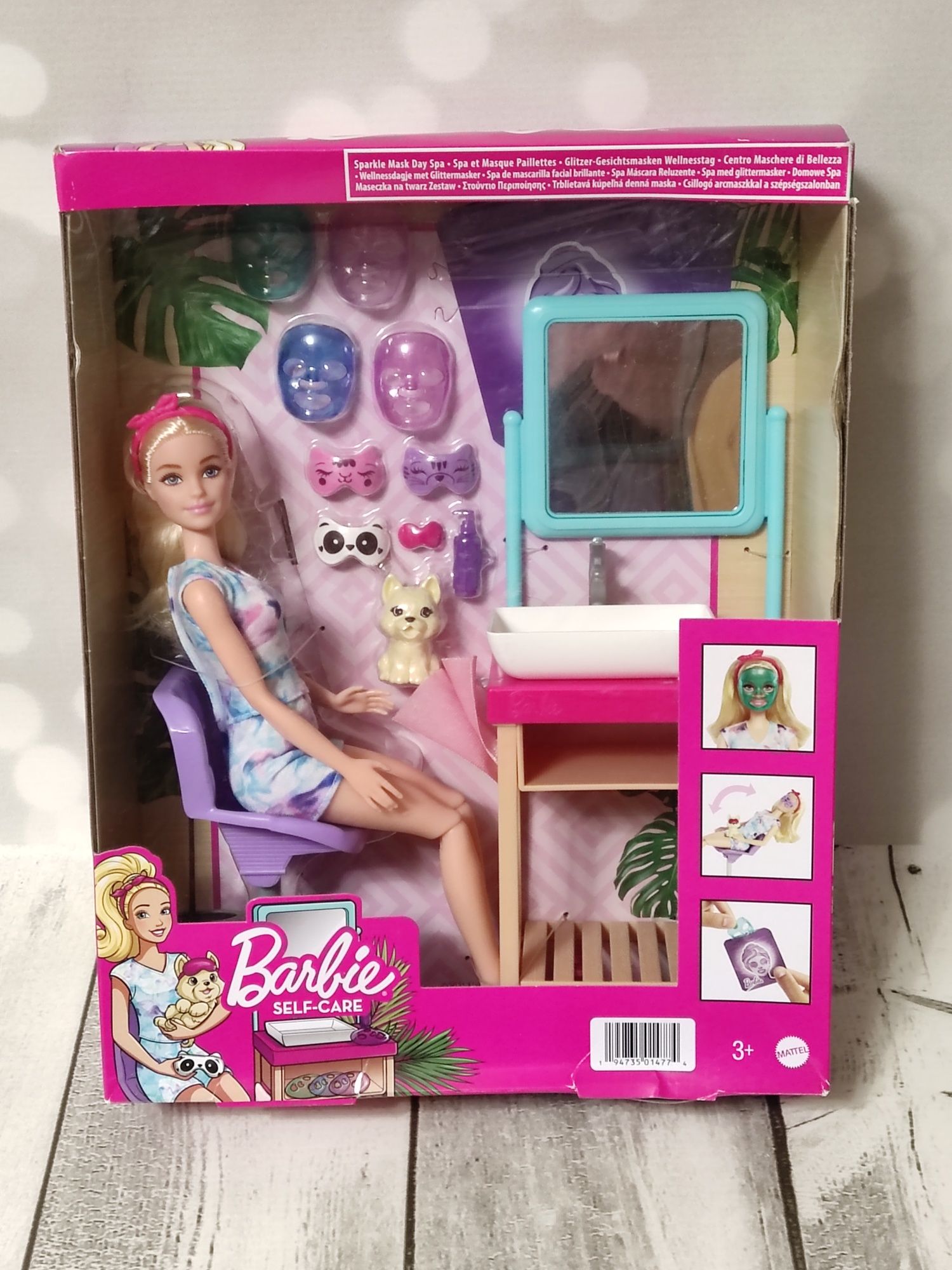 Lalka Barbie Domowe Spa Maseczka na twarz