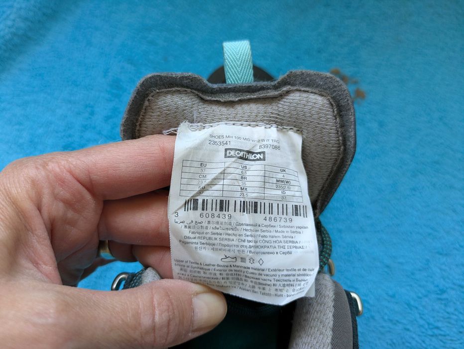 Buty turystyczne Quechua MH100 Mid wodoodporne