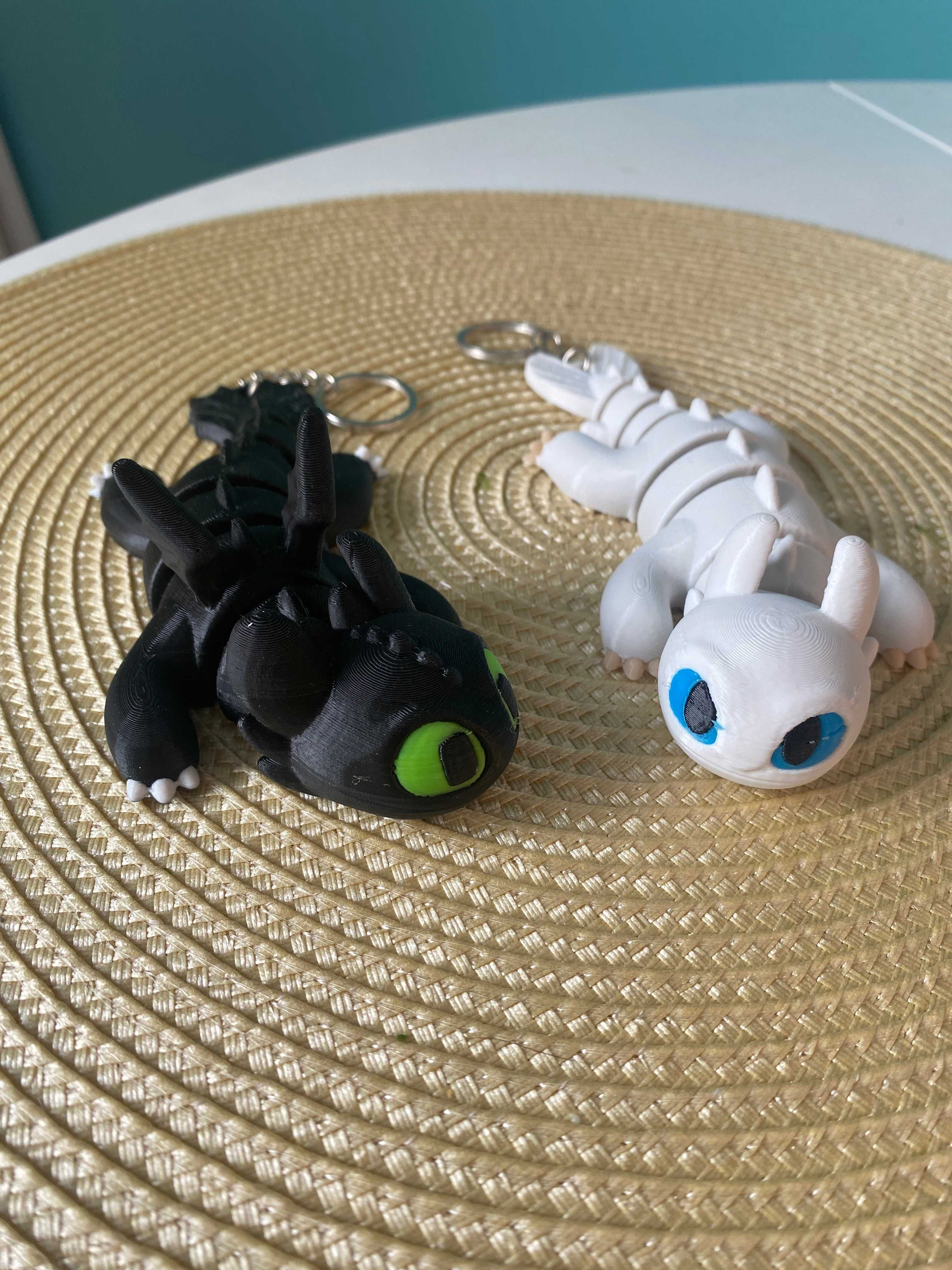 Брелок Беззубик (Toothless), Нічна Лють, Денна Лють. 3Д друк