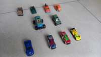 10 autek zestaw: Metal Machine x4, Matchbox Mattel x5, monster truck