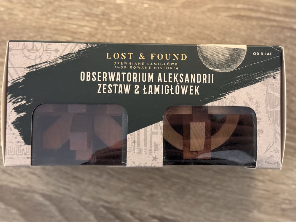 Lost & Found Zestaw 2 drewnianych łamigłówek