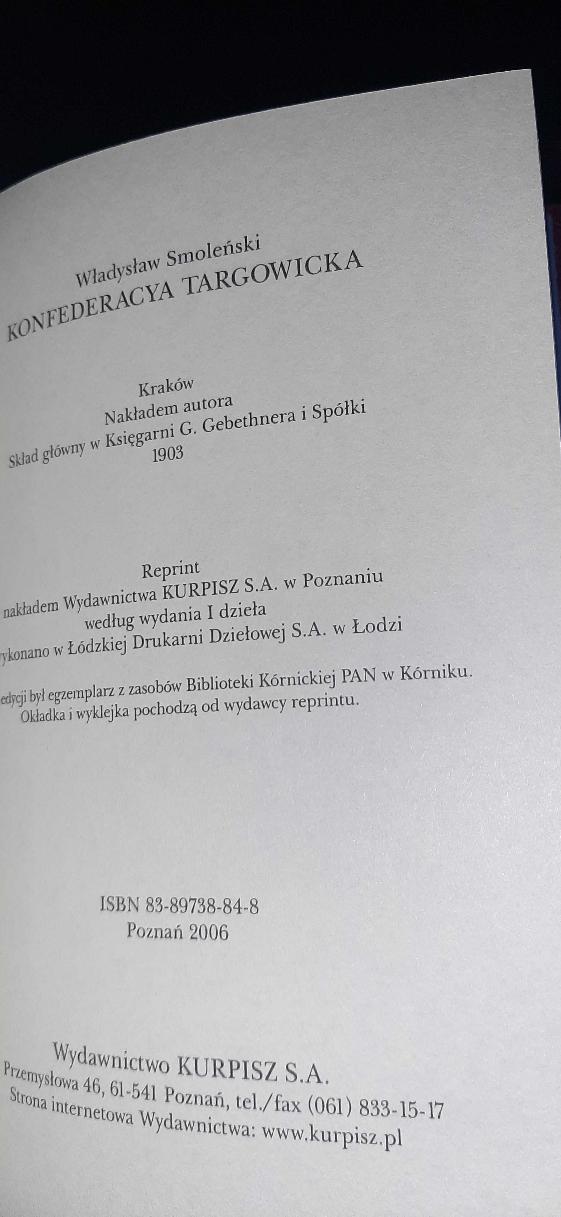 Ostatni rok sejmu wielkiego Konfederacyja Targowicka W. Smoleński