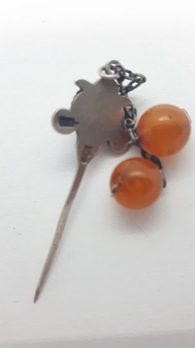 Брошь-булавка серебро 875пр.