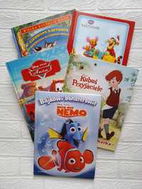 Zestaw książek Disney Kubuś Auta Nemo stan idealny