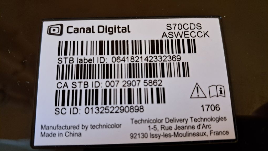TV приставки Canal Digital S70CDS + ARDIS VIP2502EW