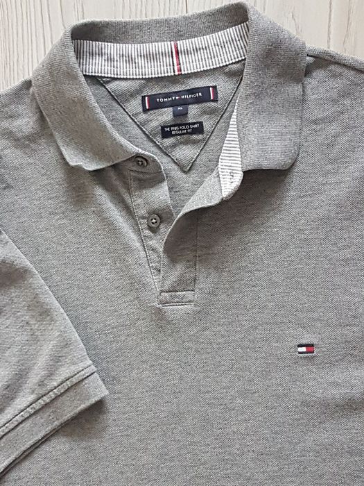 Koszulka polo nowa Tommy Hilfiger szara, r. XL