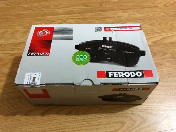 Передние тормозные колодки FERODO FDB4616, VAG 8W0698151AQ