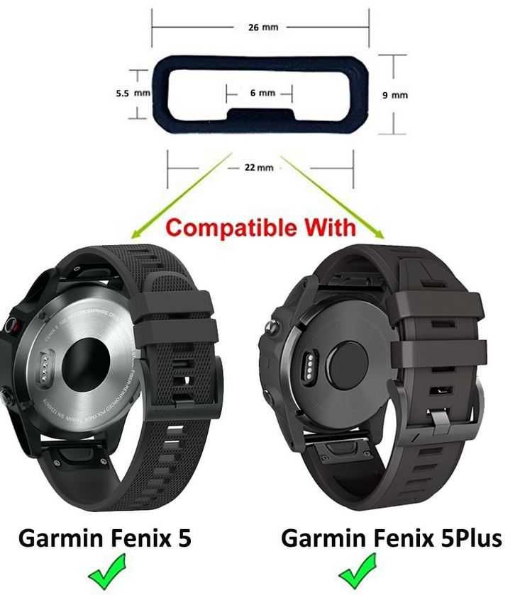 silikonowe Garmin szlufka  Garmin Fenix 3/5x/5x/6x/7x/ + 26 mm 4 SZT.