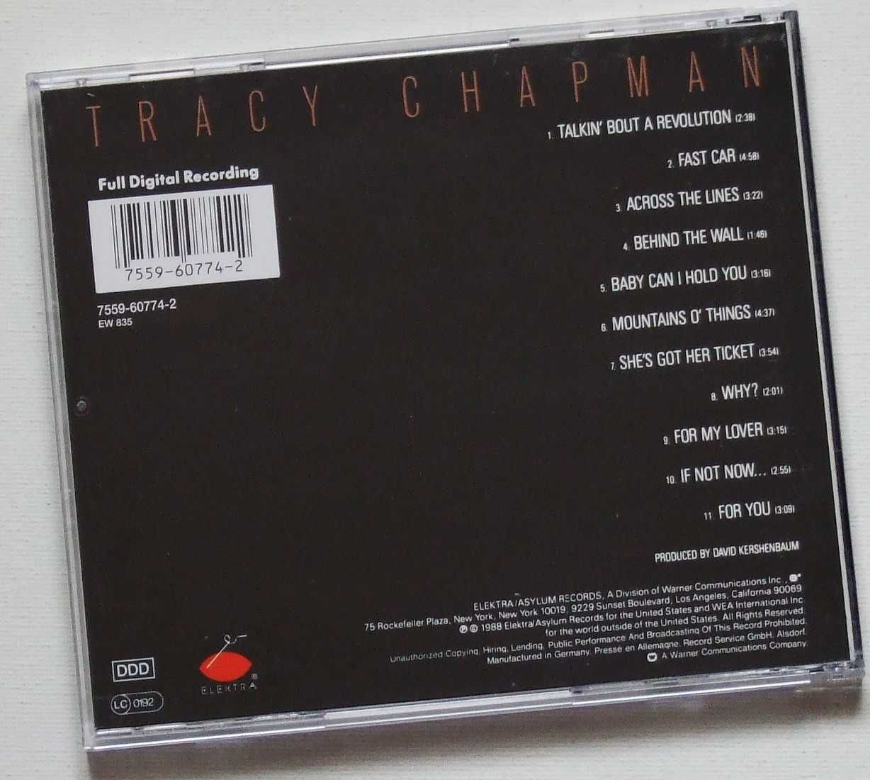 Tracy Chapman – Tracy Chapman,CD