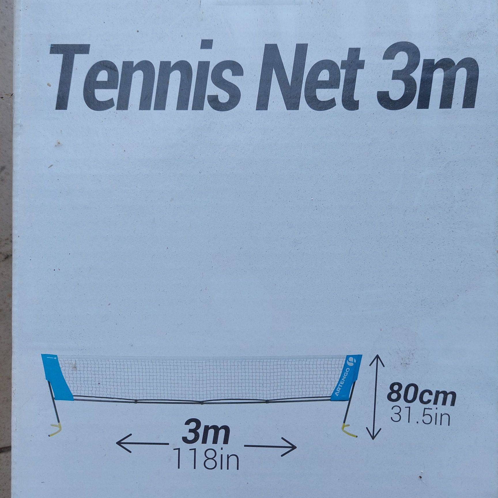 Siatka do tenisa artengo 3m juniorska, gratisy