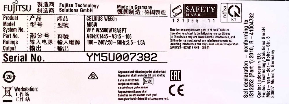 Computador Completo Fujitsu + Periféricos