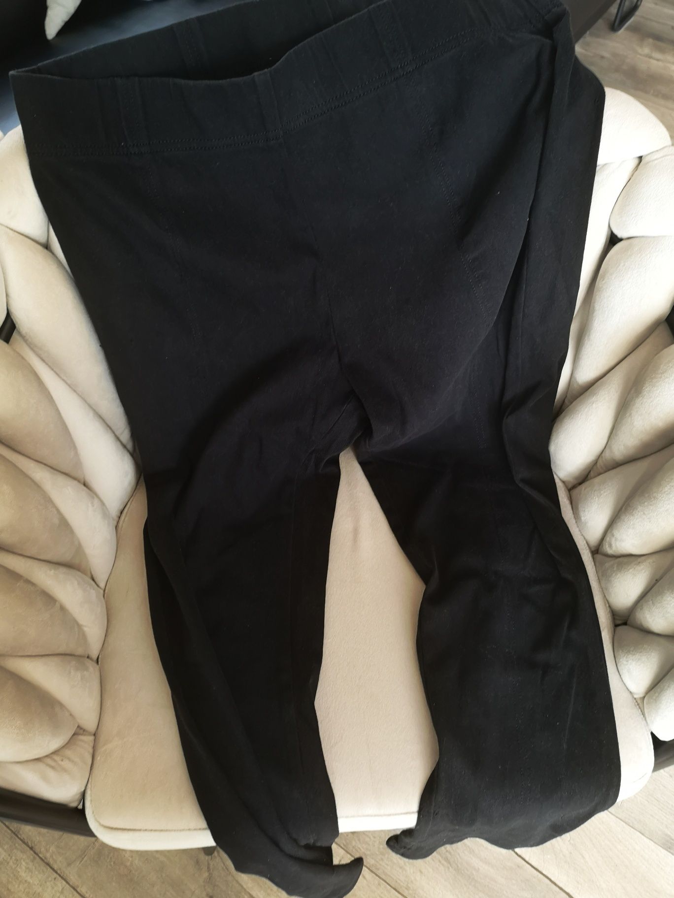 Spodnie Marks&Spencer czarne damskie 42 XL Tregginsy grubszy materiał