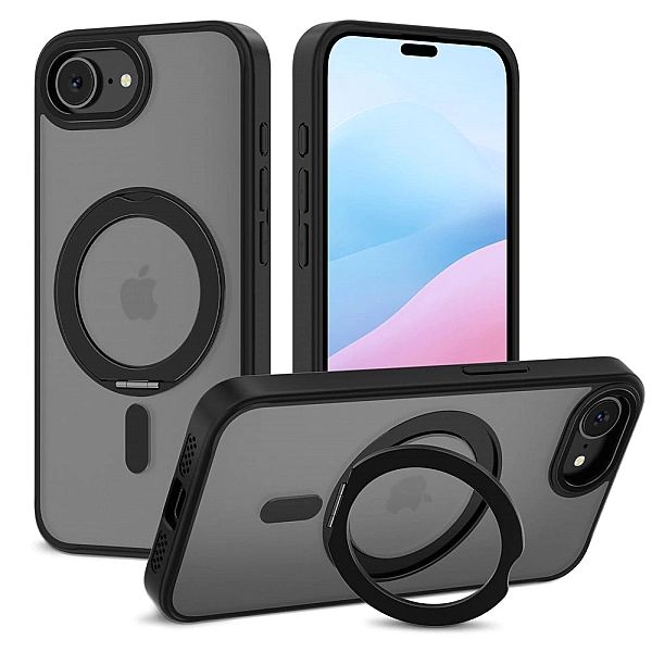 Etui Tech-Protect MagRing MagSafe na iPhone 16e - czarny mat