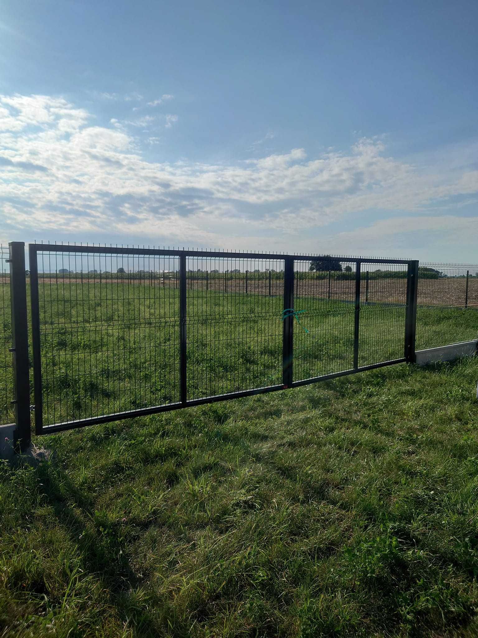 Ogrodzenia ogrodzenie panelowe panele słupki brama furtka płot palety