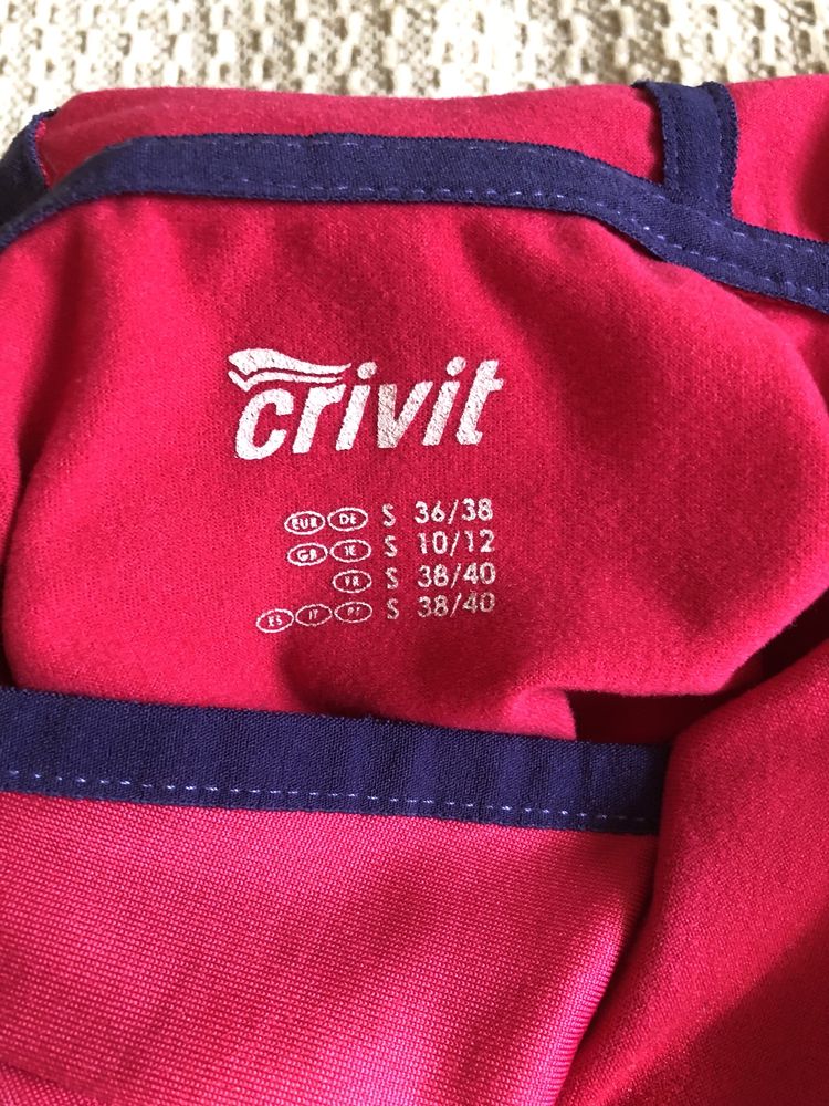 Кофта для бігу Crivit колір фуксія S