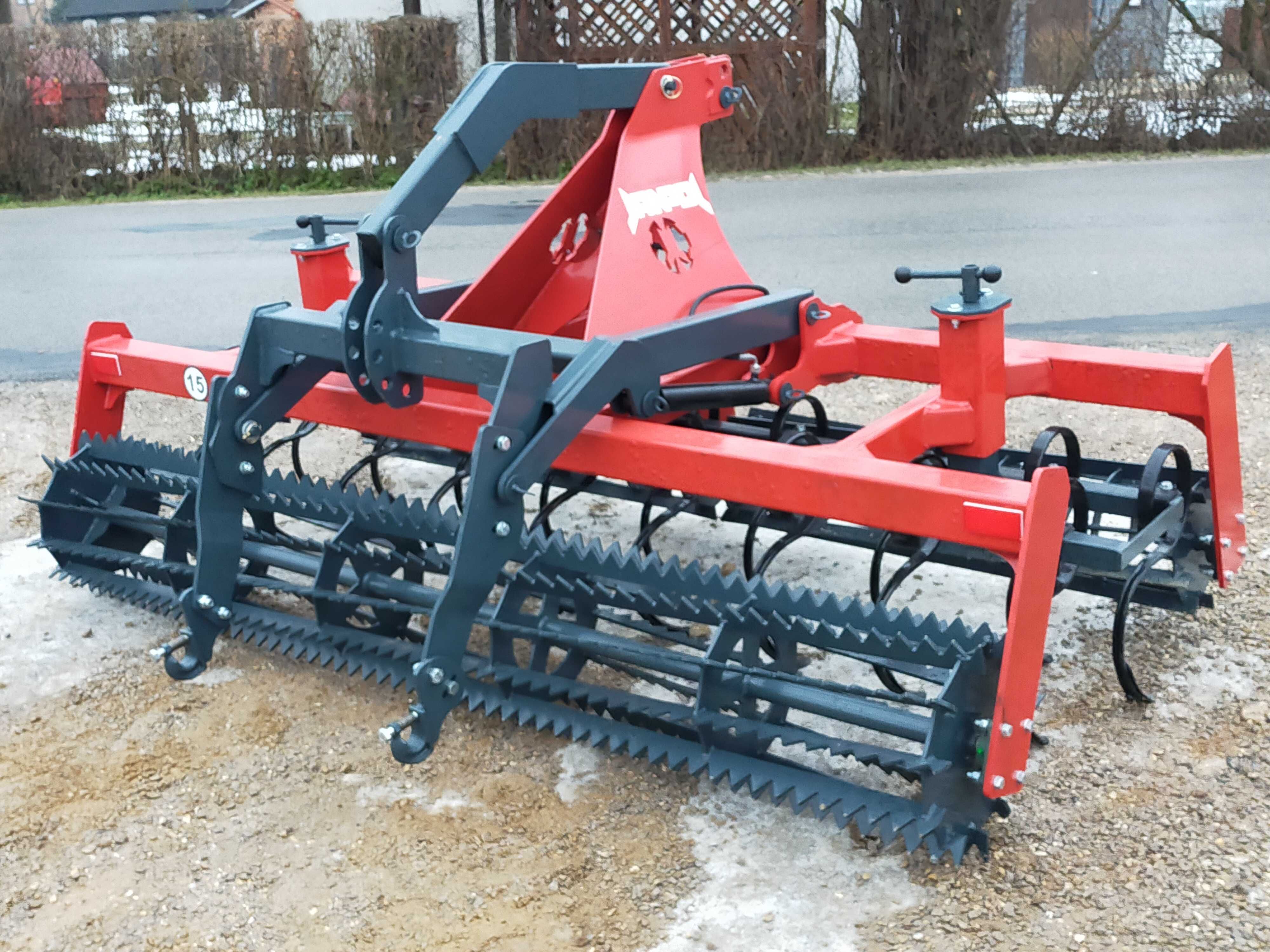 JANPOL Agregat uprawowo-siewny 2,5/2,7/3m stopki+łącznik DOSTAWA