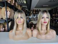 Tupet topper Nel beżowy blond słoneczny blond 3D naturalny efekt