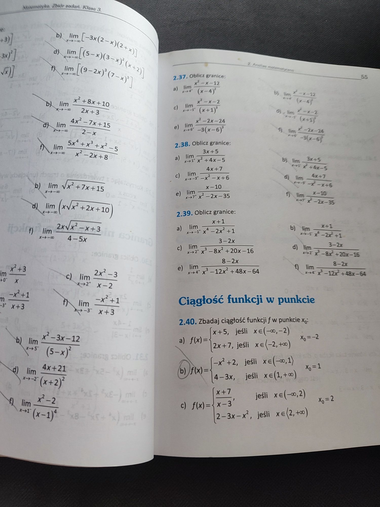 Matematyka 3 zbiór zadań i podręcznik zakres rozszerzony Kurczab Świda