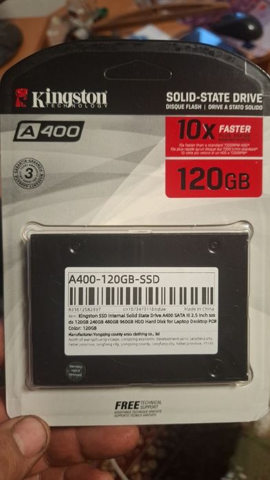 Kingston ssd 120 gb a400