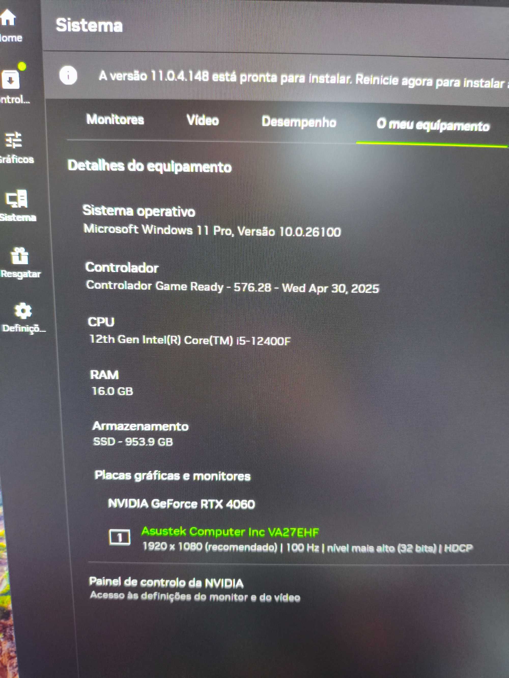 PC Gaming Completo — RTX 4060, i5, Monitor 27 + Extras com Garantia!