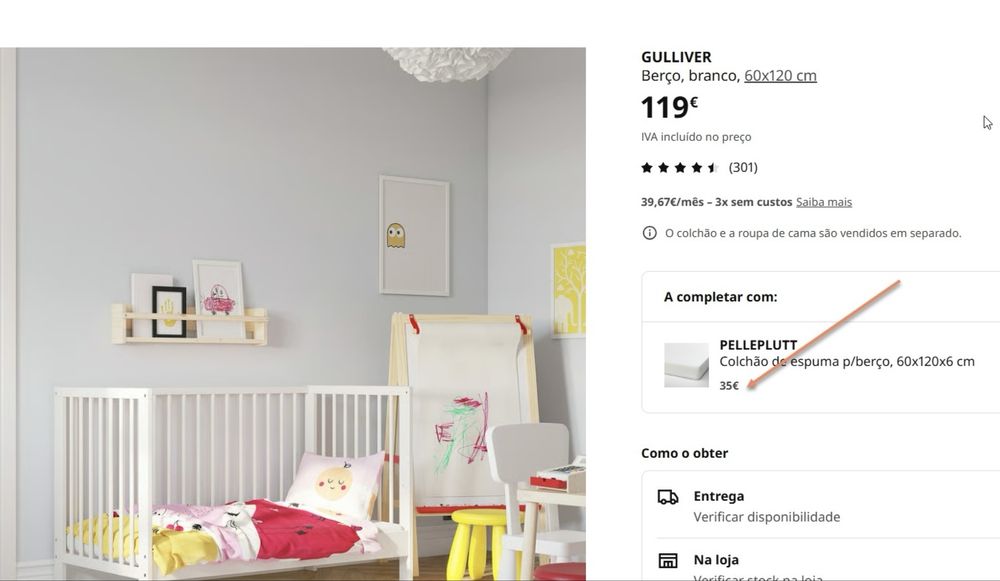 Berço Gulliver Ikea