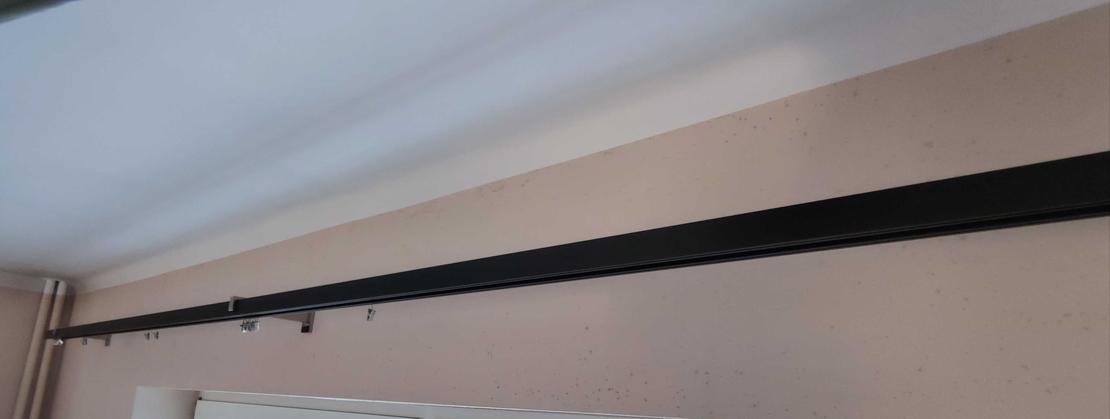Karnisze podwójne czarne 320 cm i 385 cm