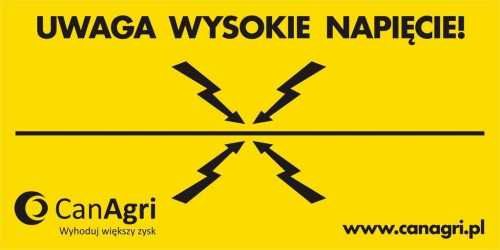 Zestaw ogrodzenie elektryczne dla drobiu, psa Siatka 50 m Elektryzator