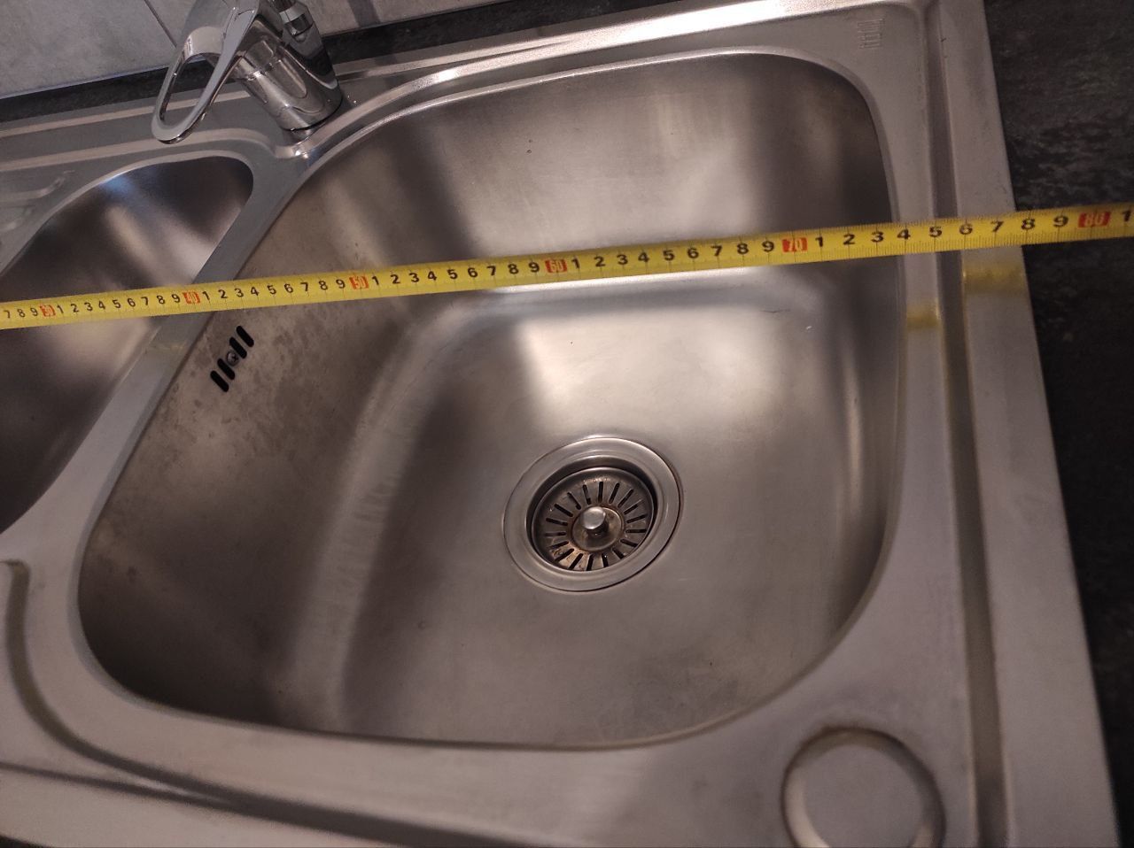 Мийка для кухні із нержавіючої сталі прямокутна WEZER 780x500x180мм