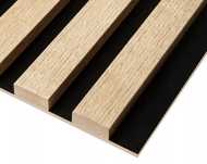 Lamele ścienne na czarnej płycie 240x13,5 cm Oak Villa 898