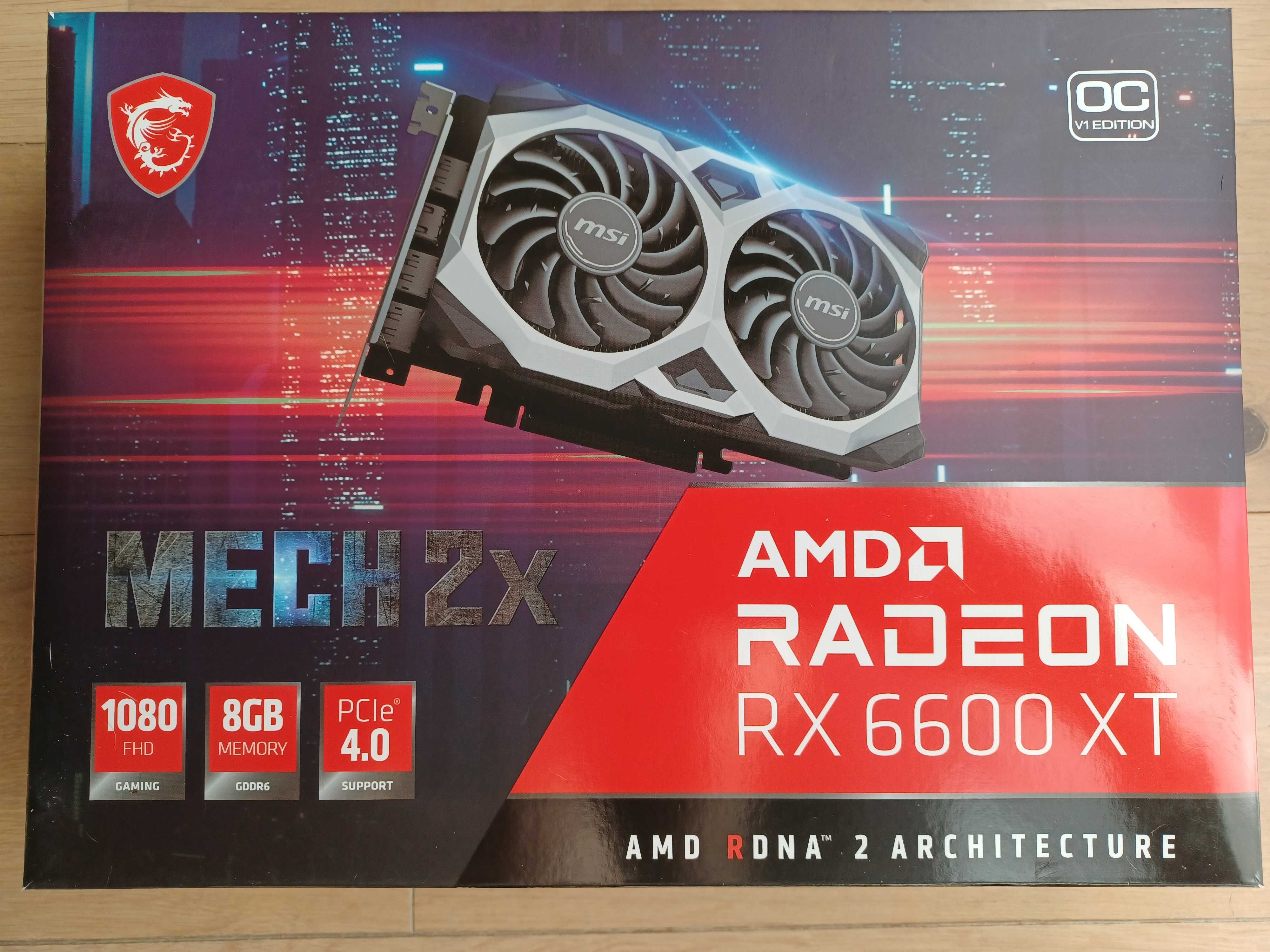 Karta graficzna MSI Radeon RX 6600 XT MECH OCV1 2X 8GB GDDR6 nowa gwar