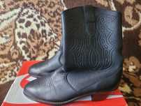 Mega skórzane  buty kowbojki r.41