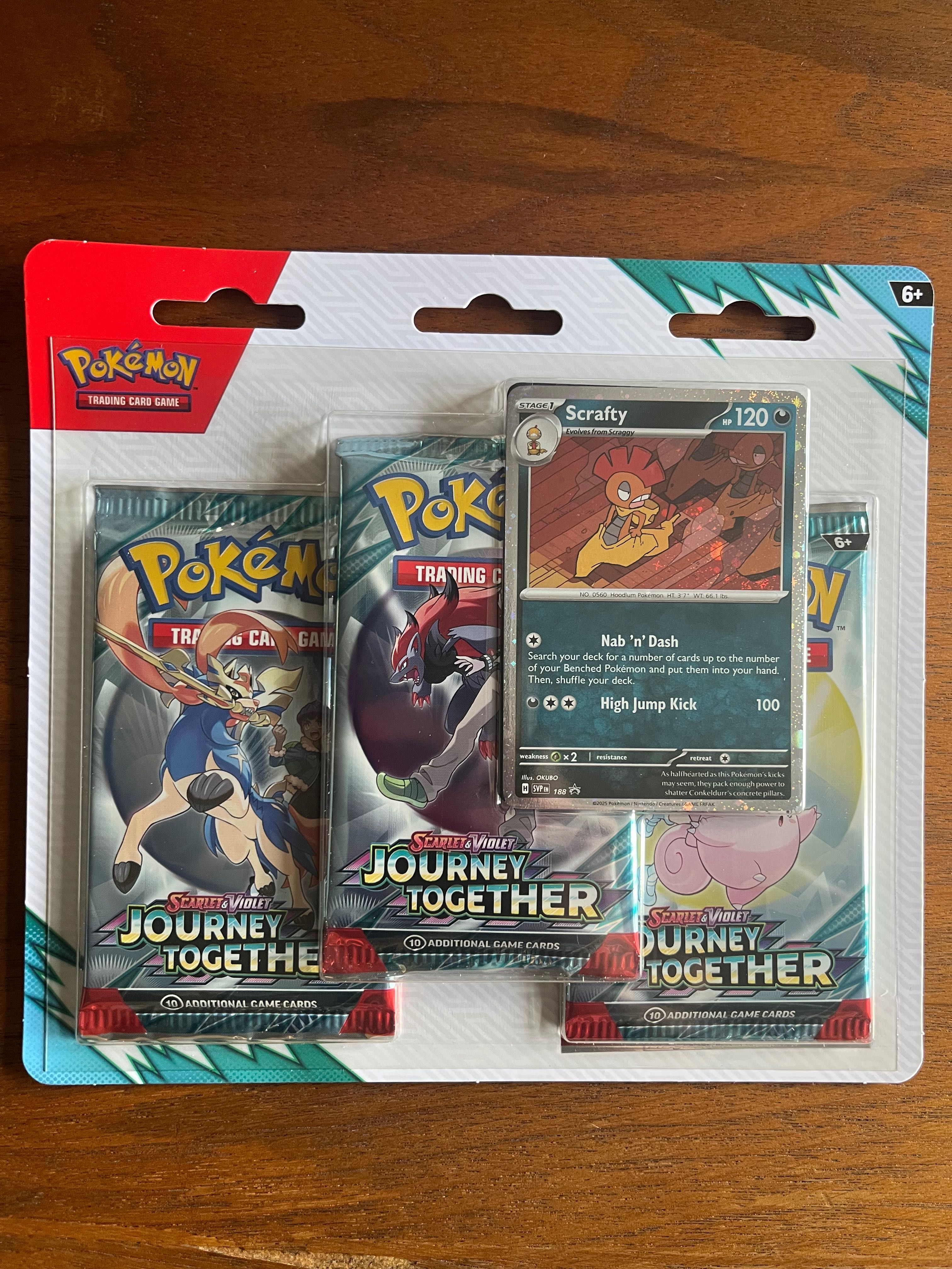 Pokémon “Journey Together” 3-pack Blister