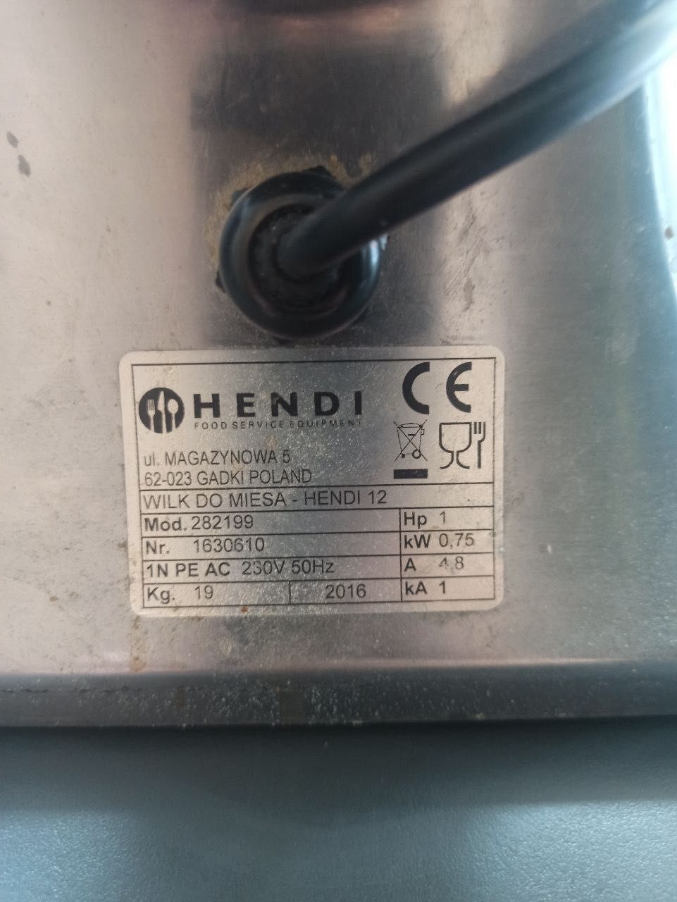 Wilk do mięsa 12 profi line hendi 282199