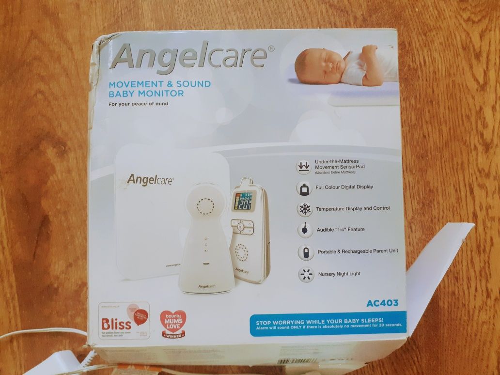 Angelcare elektroniczna niania z czujnikiem oddechu