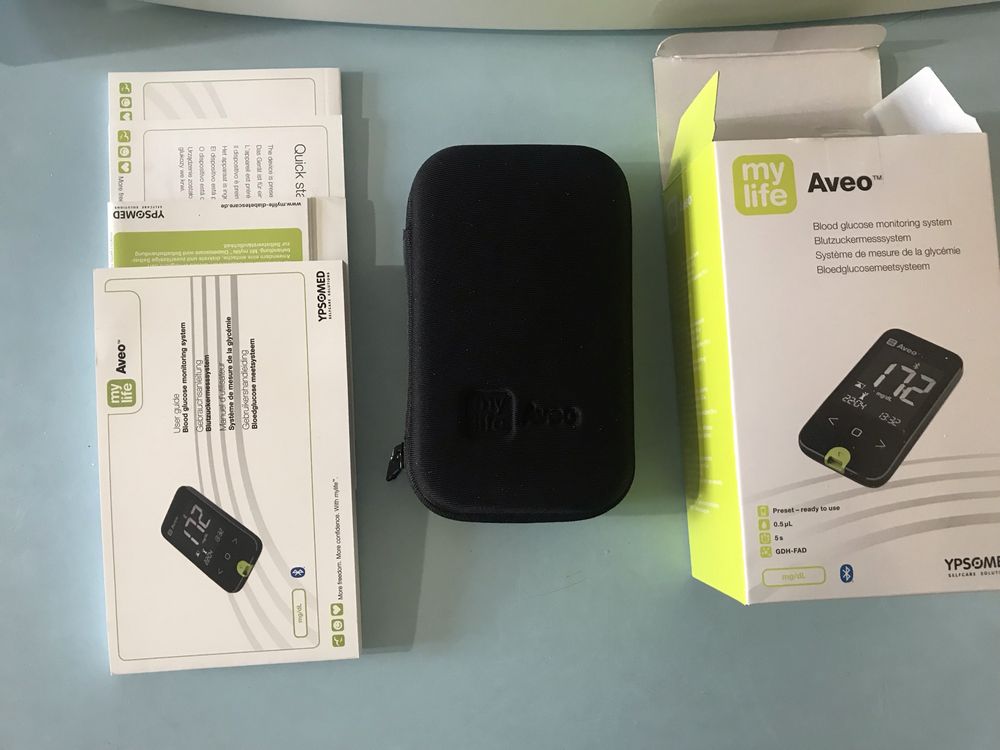 Глюкометр. MYLIFE Aveo система вимірювання рівня цукру в крові.