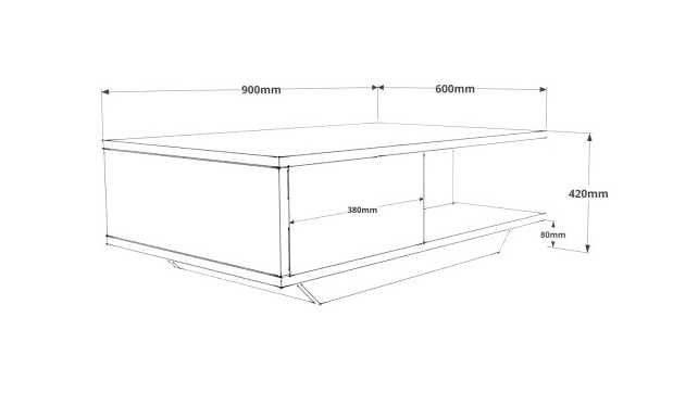 Stolik kawowy Aspen 90 x 60 x 42cm biały DARMOWA DOSTAWA