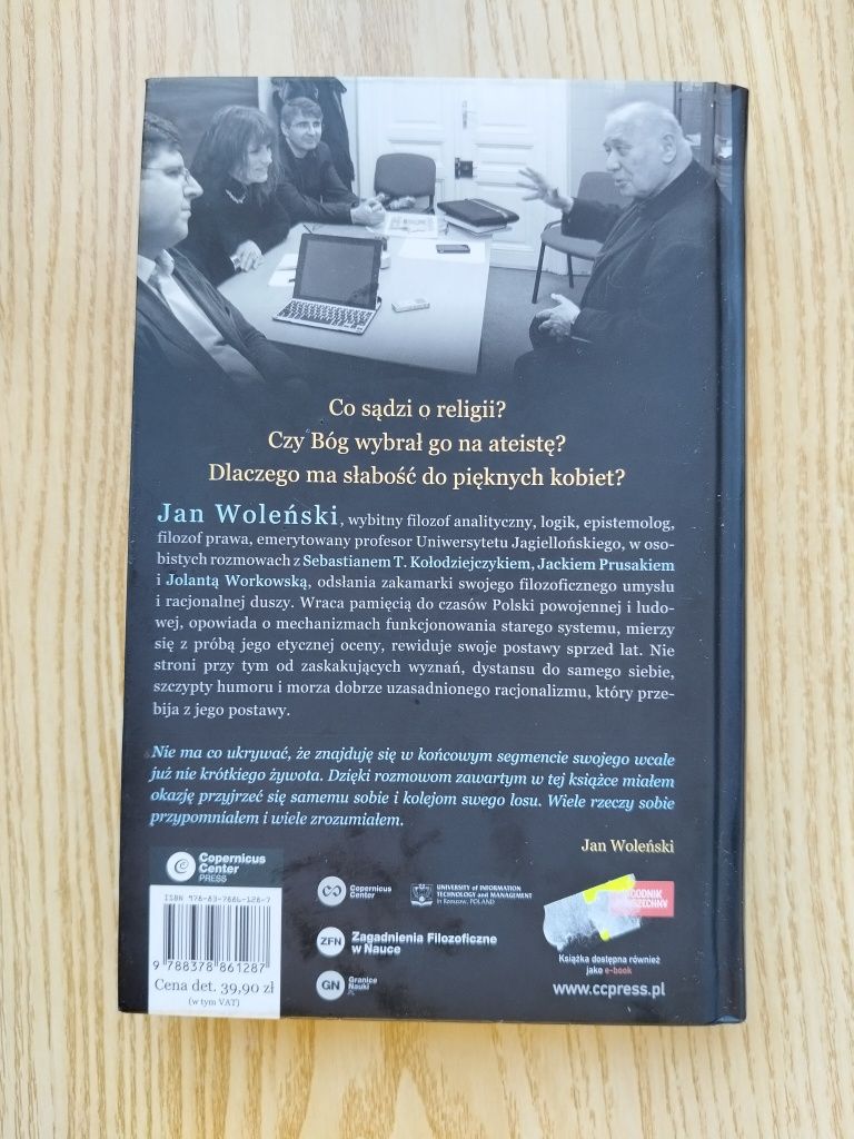 "Jan Woleński. Wierzę w to, co potrafię zrozumieć" (wywiad-rzeka)