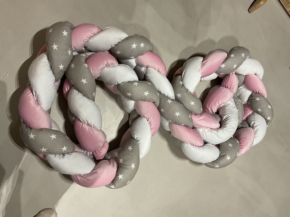 Miekki warkocz oslona do łóżeczka 4m