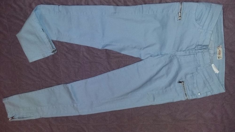 Spodnie jasne niebieskie rurki 34 xs diverse nowe