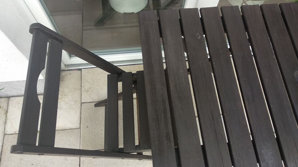 Stolik i krzesło na balkon, taras